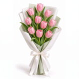 10 Pink Tulip Bouquet