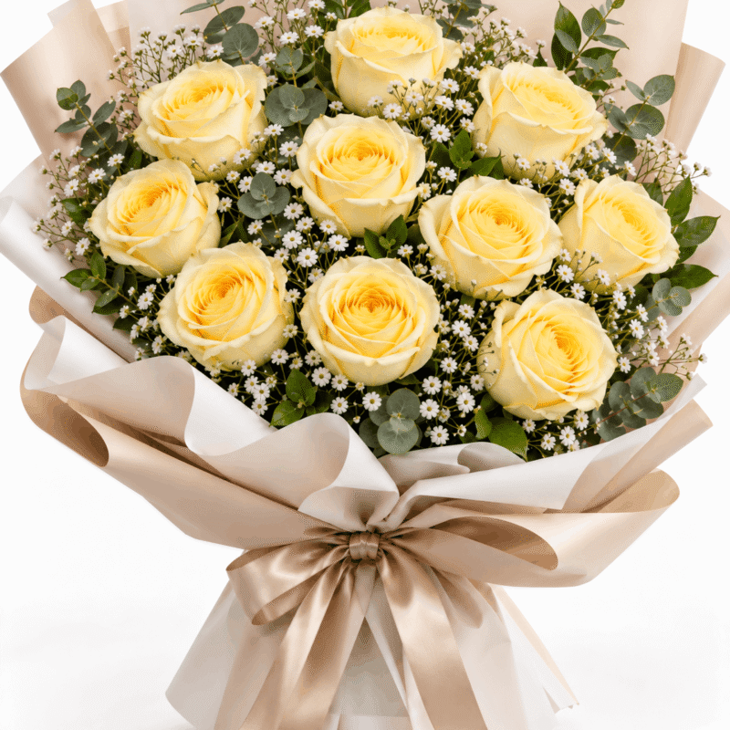 10 yellow rose