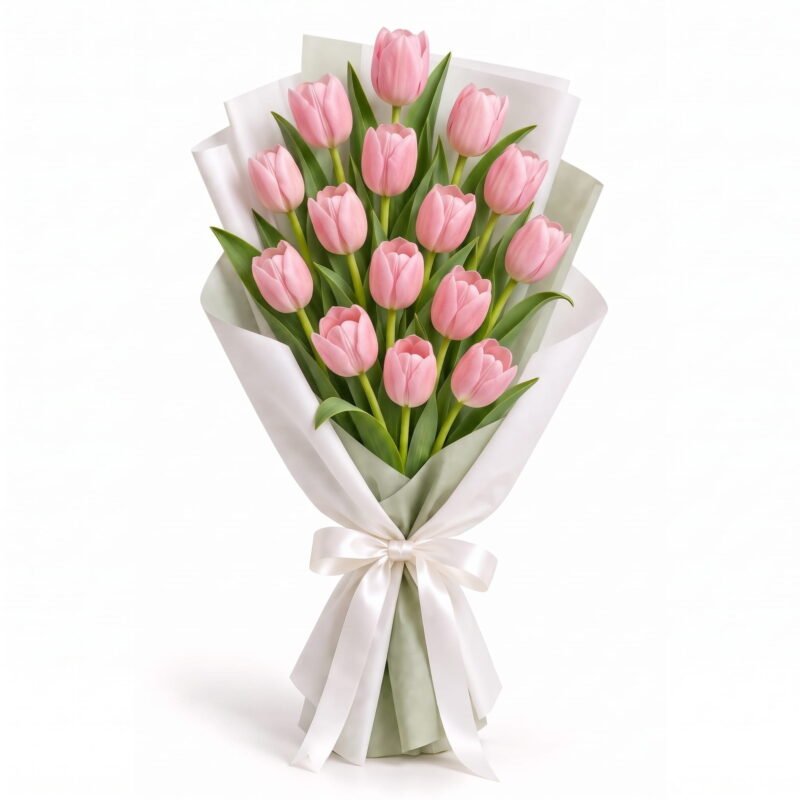 15 Pink Tulip Bouquet
