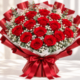 15 red rose bouqet