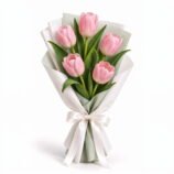 5 Pink Tulip Bouquet