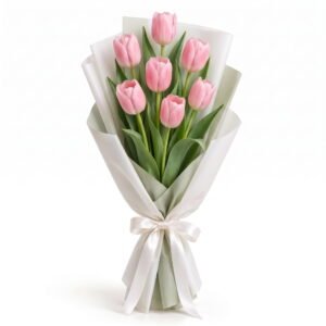7 Pink Tulip Bouquet