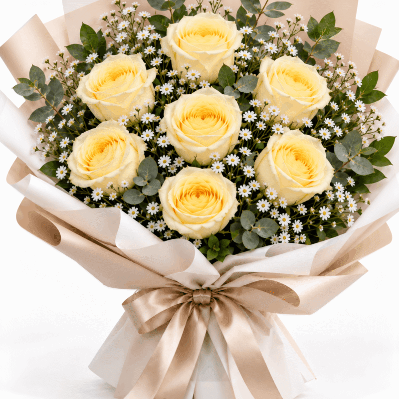 7 yellow rose