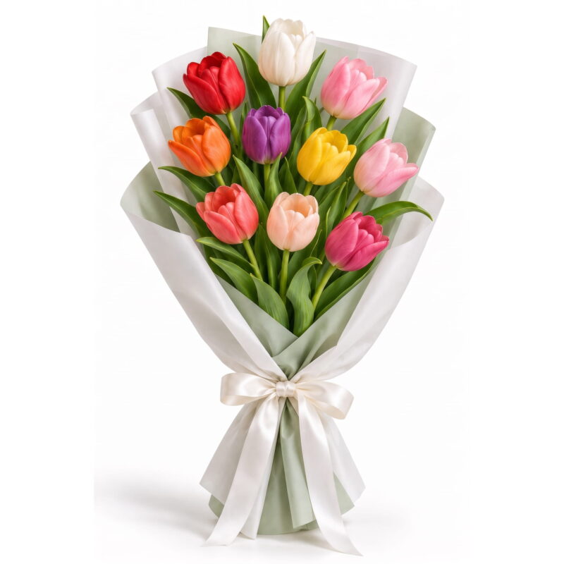 10 Mixed Tulip Bouquet 10 Mixed Tulip Bouquet