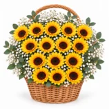 15 Sunflower Basket
