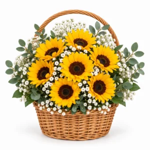 7 Sunflower Basket
