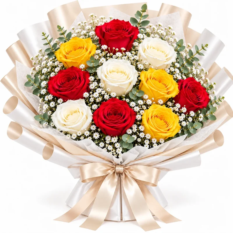 10 Mixed Rose Bouquet