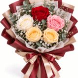Every Shade of Love – Mixed Rose Bouquet 5