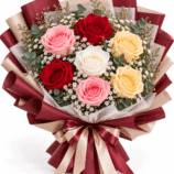 Every Shade of Love – Mixed Rose Bouquet 7