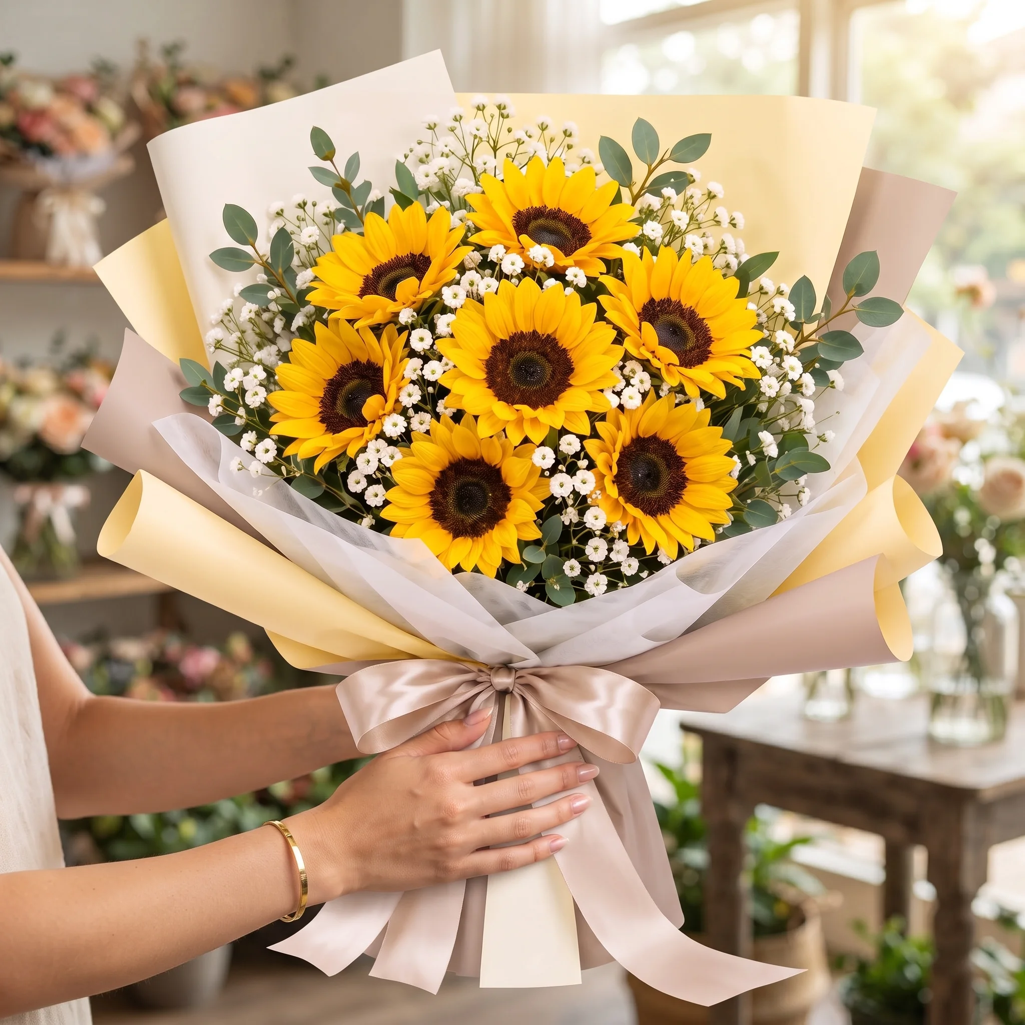 Sunflower Bouquet 7 w model
