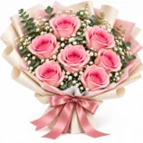 Wrapped in a Crush Pink Rose 7