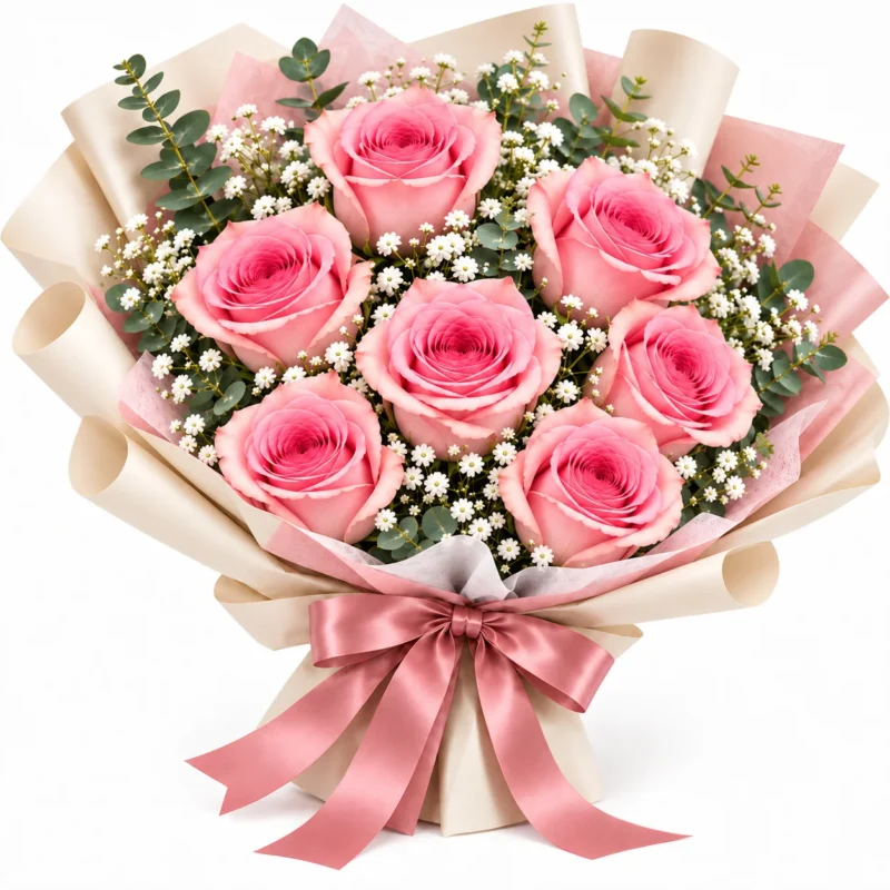 Wrapped in a Crush Pink Rose 7 Wrapped in a Crush Pink Rose 7