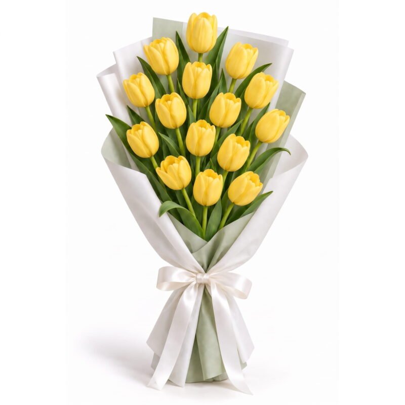 Yellow Tulip Bouquet 15