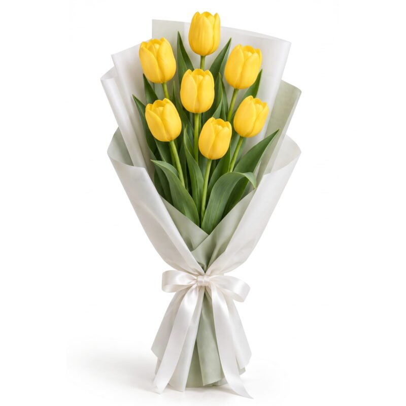 Yellow Tulip Bouquet 7
